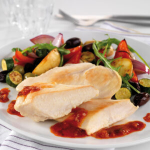 Steamed Cooked Chicken Breast